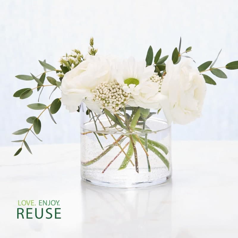 Sage and citrus scented three-wick candle in a glass jar for fresh home fragrance and cozy decor gallery view 1